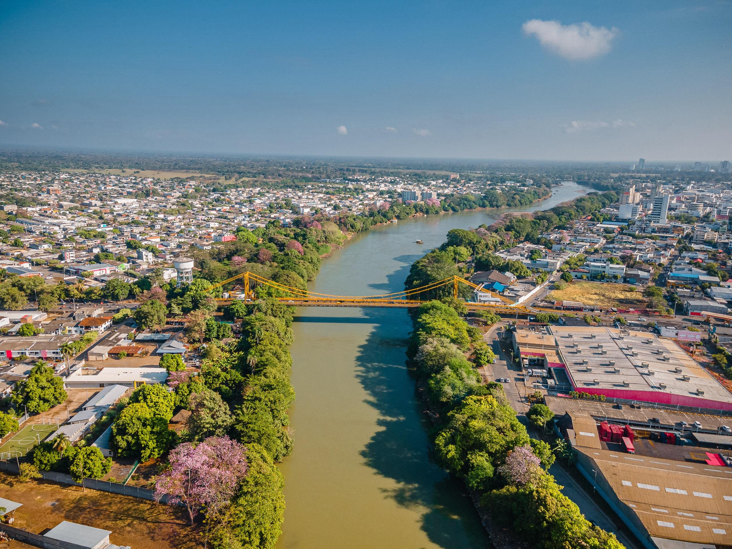 Montería y el río Sinú, Colombia